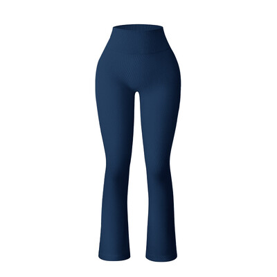 Új kiszélesedő leggings női cérna vékony leggings edzőterem edzés jóga fitnesz varrat nélküli magas derekú csípő emelő rugalmas tornanadrág