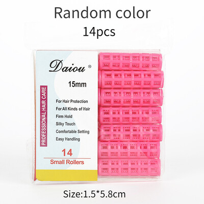 6-14 bucăți/set Role pentru ondulator de păr fără căldură Clipuri mari de prindere Bigudiuri leneși Instrument de coafură DIY pentru femei Culoare aleatorie