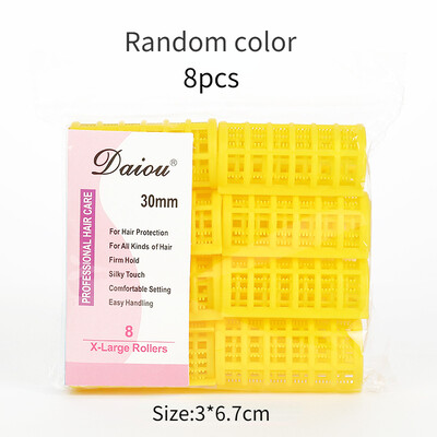 6-14 bucăți/set Role pentru ondulator de păr fără căldură Clipuri mari de prindere Bigudiuri leneși Instrument de coafură DIY pentru femei Culoare aleatorie