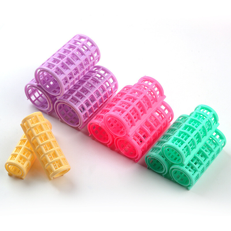 6-14 bucăți/set Role pentru ondulator de păr fără căldură Clipuri mari de prindere Bigudiuri leneși Instrument de coafură DIY pentru femei Culoare aleatorie