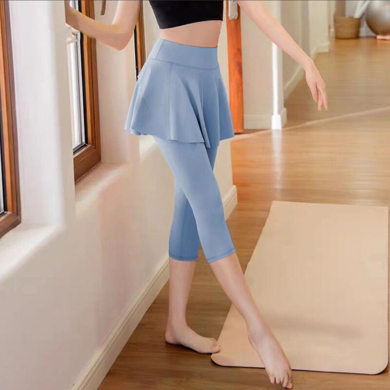 Pantaloni de yoga sport pentru femeie, falși, de fitness, cu uscare rapidă, fustă, pantaloni de trening, pantaloni de sport, pantaloni de toamnă pentru gimnastică, îmbrăcăminte pentru femei, pantaloni Q124