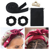 Wuwulk Heatless μπούκλα κεφαλόδεσμος No Heat Hair Curlers Silk Curls Rollers Lazy Hair Rollers Sleeping Soft Headband Hair Styling