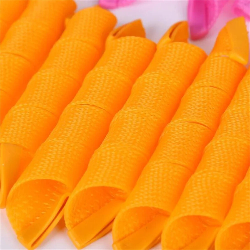 10 buc ondulator de păr fără căldură role de păr pentru dormit moale bucle spirale Lazy Perm curling Rod Wave Formers Instrumente de coafat păr