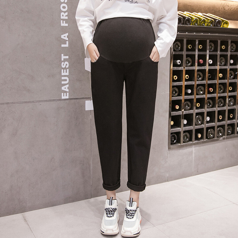 2023. gada pavasaris un vasara Deviņpunktu Grūtnieču Bikses Elastīgas Brīvas Deviņpunktu Bikses Nokarenas Bikses Grūtnieču Apģērbs Virsdrēbes