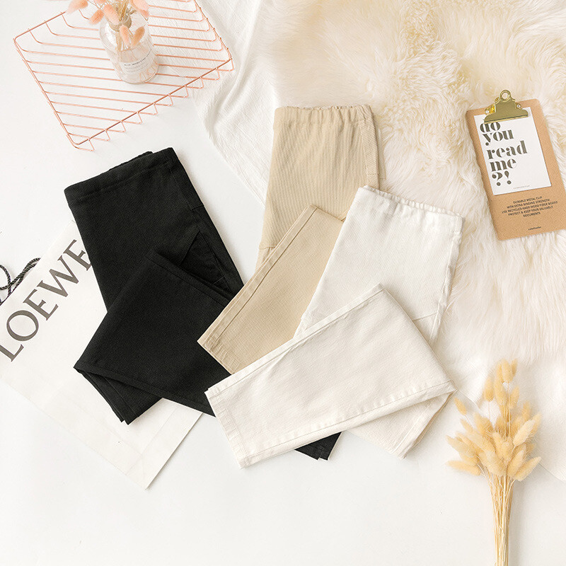 2023. gada pavasaris un vasara Deviņpunktu Grūtnieču Bikses Elastīgas Brīvas Deviņpunktu Bikses Nokarenas Bikses Grūtnieču Apģērbs Virsdrēbes