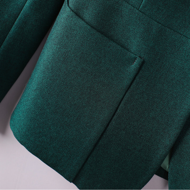 NAVIU Blazer și pantaloni formali subțiri pentru damă, costume verzi, temperament profesional, la modă, la birou, haine de lucru negru