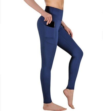 Pantaloni de yoga de culoare solidă pentru ridicarea șoldului, pentru femei, Europa și Statele Unite ale Americii, jambiere cu talie înaltă, pantaloni creion sport pentru alergare