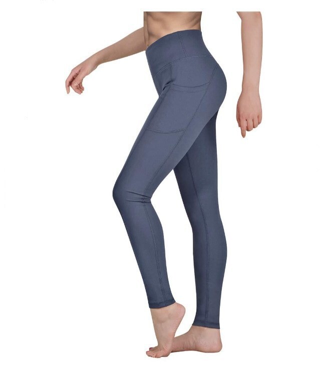 Pantaloni de yoga de culoare solidă pentru ridicarea șoldului, pentru femei, Europa și Statele Unite ale Americii, jambiere cu talie înaltă, pantaloni creion sport pentru alergare