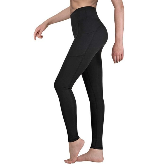 Pantaloni de yoga de culoare solidă pentru ridicarea șoldului, pentru femei, Europa și Statele Unite ale Americii, jambiere cu talie înaltă, pantaloni creion sport pentru alergare