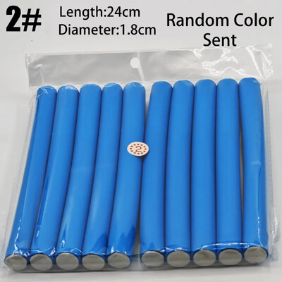 10 τμχ Εύκαμπτη ράβδος για μπούκλες μαλλιών Κατασκευαστές ψαλιδιών μαλλιών Μαλακός αφρός Bendy Twist Μπούκλες Flexi Rollers Εργαλεία styling Ρολό μαλλιών χωρίς θερμότητα