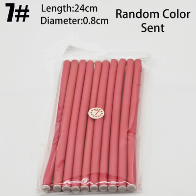 10 τμχ Εύκαμπτη ράβδος για μπούκλες μαλλιών Κατασκευαστές ψαλιδιών μαλλιών Μαλακός αφρός Bendy Twist Μπούκλες Flexi Rollers Εργαλεία styling Ρολό μαλλιών χωρίς θερμότητα