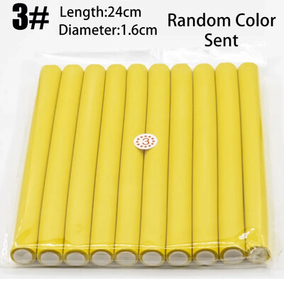 10 τμχ Εύκαμπτη ράβδος για μπούκλες μαλλιών Κατασκευαστές ψαλιδιών μαλλιών Μαλακός αφρός Bendy Twist Μπούκλες Flexi Rollers Εργαλεία styling Ρολό μαλλιών χωρίς θερμότητα