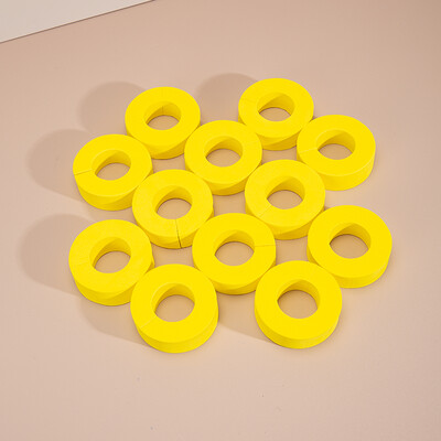 12 τεμ. Σφουγγάρι ρολά μαλλιών σε σχήμα C Heatless μπούκλες μαλλιών Μαλακό αφρό μαξιλάρι DIY μπούκλες Εύκαμπτα φορητά εργαλεία styling κομμωτηρίου