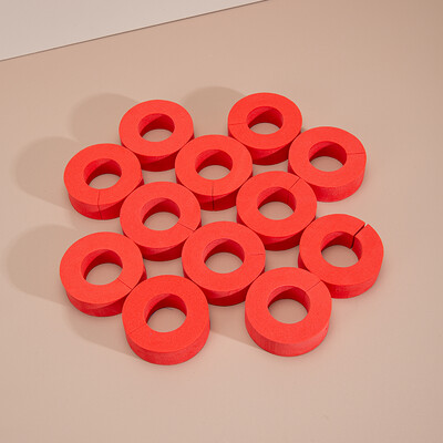 12 τεμ. Σφουγγάρι ρολά μαλλιών σε σχήμα C Heatless μπούκλες μαλλιών Μαλακό αφρό μαξιλάρι DIY μπούκλες Εύκαμπτα φορητά εργαλεία styling κομμωτηρίου