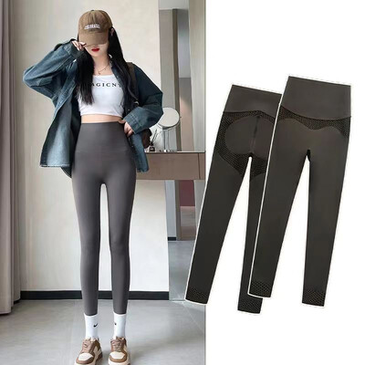 BIVIGAOS šūnveida ar augstu vidukli bezšuvju push-up haizivs legingi Sieviešu pavasaris vasara tievs dibens Lifter Fitness sporta legingi