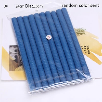 10 τμχ/παρτίδα Heatless μπούκλα χωρίς θερμότητα Μαλακό σφουγγάρι Ευέλικτο ρολό για μπούκλες αφρός Bendy Twist Curls Εργαλεία DIY Hair Styling