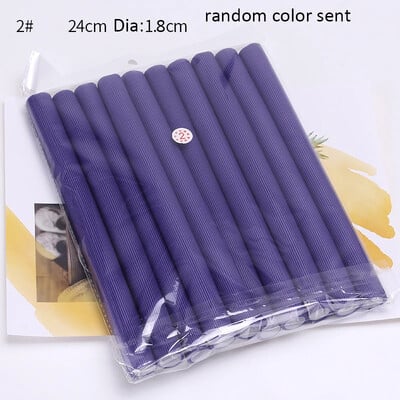 10 τμχ/παρτίδα Heatless μπούκλα χωρίς θερμότητα Μαλακό σφουγγάρι Ευέλικτο ρολό για μπούκλες αφρός Bendy Twist Curls Εργαλεία DIY Hair Styling