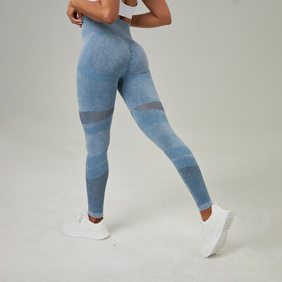 Jambiere pentru femei Pantaloni de yoga tricot Bubble Butt Push Up Fitness Legging cu talie înaltă Scrunch Tight Mujer Gym Legging fără sudură