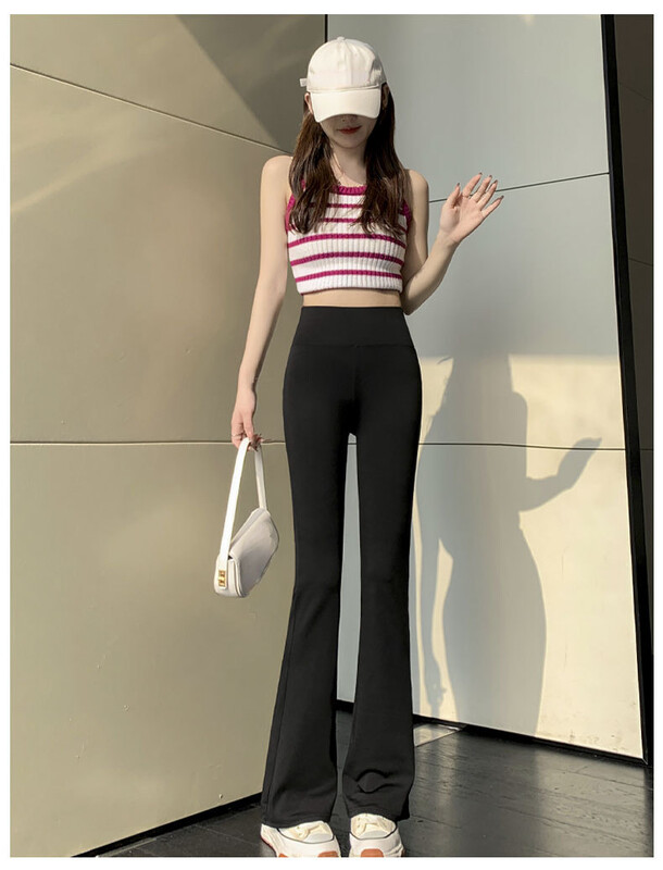 Kiszélesedő Nadrág Leggings Női Magas derekú Karcsúsító Test Lift Csípő Has Őszi és Téli Jóga Patkó Nadrág Leggings Női