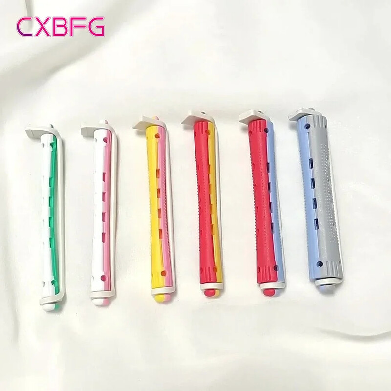 12 buc Tijele de permanentă pentru păr fără căldură Role de ondulare a părului Tije de permanentă Bigudiuri Tije cu val la rece flexibile pentru femei păr lung și scurt