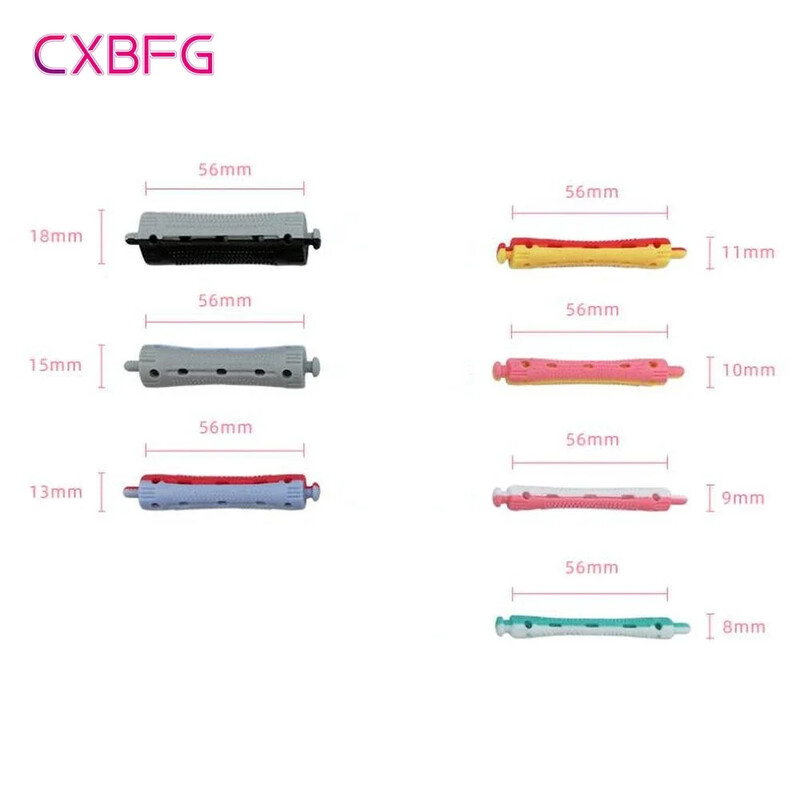 12 buc Tijele de permanentă pentru păr fără căldură Role de ondulare a părului Tije de permanentă Bigudiuri Tije cu val la rece flexibile pentru femei păr lung și scurt