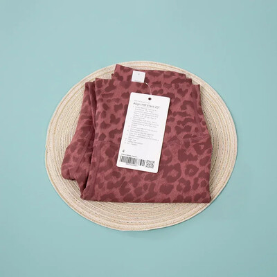 Jambiere de yoga cu imprimeu leopard Align Pantaloni cu talie înaltă Jambiere cu potrivire strânsă Pantaloni sport Îmbrăcăminte fitness pentru femei