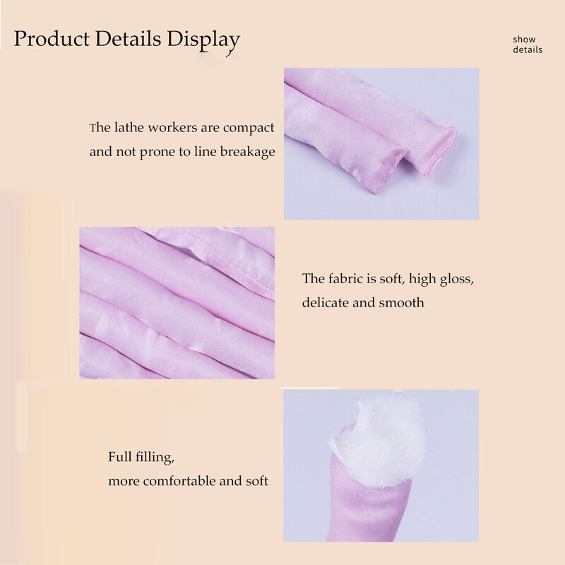 1,6 m bezkarsējama kērlinga stieņa galvas saite lente zīda matu ruļļi bez karstuma miega mīksta ruļļa veidošanas rīks meitenei