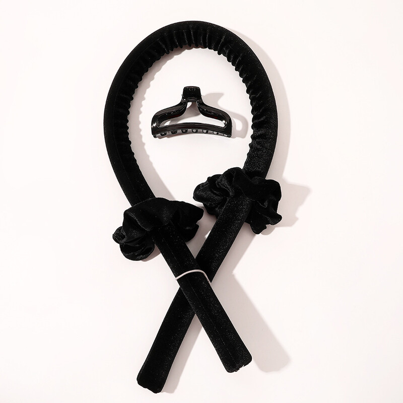 Tijele de ondulare fără căldură din catifea Bentite pentru păr Rolete de păr din mătase Bigudiuri Panglică Pachete umede și ondulate Instrumente pentru păr Flexi Formatoare de valuri