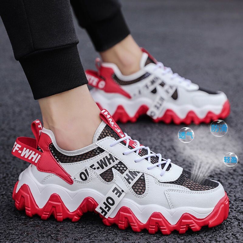 Nyári férfi cipő 2024 új belső magasság növelő diák pár sportcipő férfi apa cipő férfi koreai változat trend