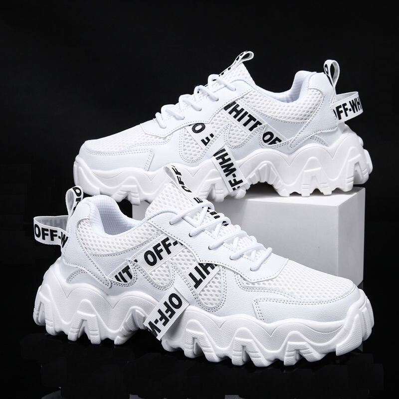 Nyári férfi cipő 2024 új belső magasság növelő diák pár sportcipő férfi apa cipő férfi koreai változat trend