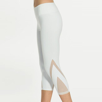 Pantaloni push-up din plasă, patchwork, jambiere sexy de modă pentru femei, Capris, alb, negru, pentru fitness, jambiere gotice, pantaloni sport de gimnastică