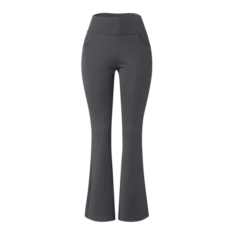2024 Pantaloni de yoga pentru femei cu talie înaltă Pantaloni sport casual cu buzunare Pantaloni evazați Pantaloni Jambiere de modă Pantaloni de yoga evazați