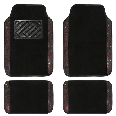 Universāls automašīnas pēdu paklājiņš, ūdensnecaurlaidīgs, viegli tīrāms, radžots grīdas segums sieviešu automašīnas salona pēdas pedālim