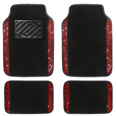 Universāls automašīnas pēdu paklājiņš, ūdensnecaurlaidīgs, viegli tīrāms, radžots grīdas segums sieviešu automašīnas salona pēdas pedālim