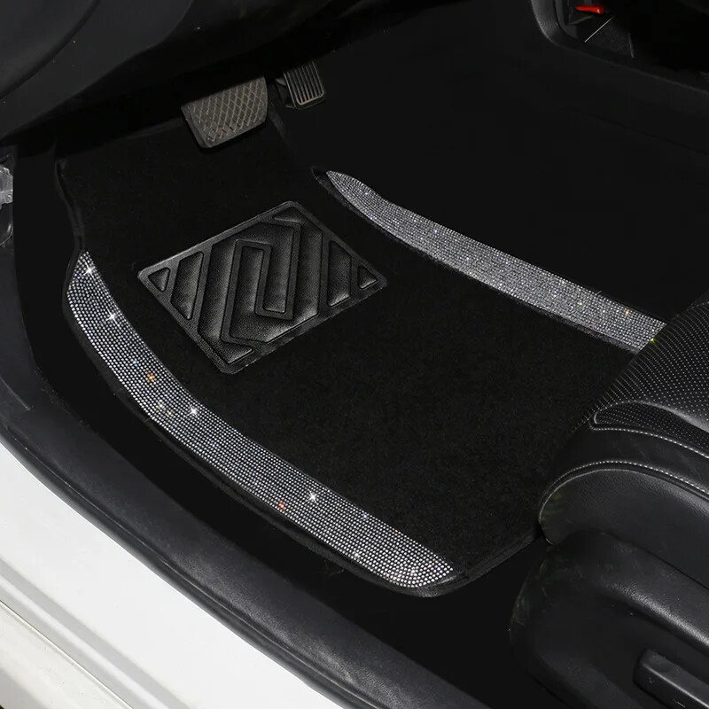 Universāls automašīnas pēdu paklājiņš, ūdensnecaurlaidīgs, viegli tīrāms, radžots grīdas segums sieviešu automašīnas salona pēdas pedālim