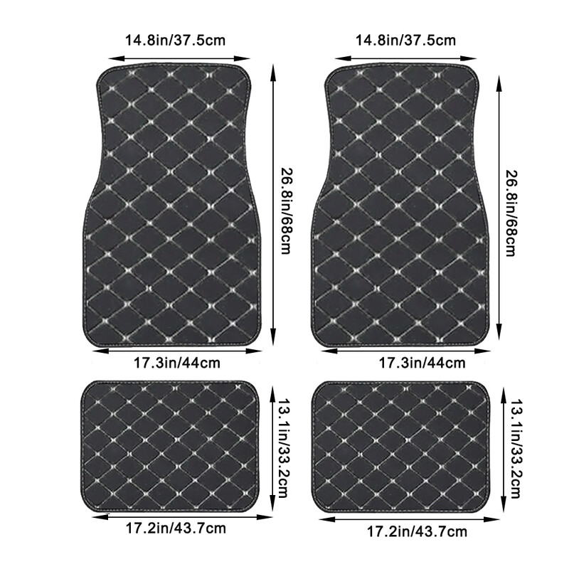 4 τμχ Πατάκια αυτοκινήτου Πόδι για Renault Scenic Koleos Laguna Megane Latitude Logan Sandero Duster Kadjar Clio Espace Εσωτερικό