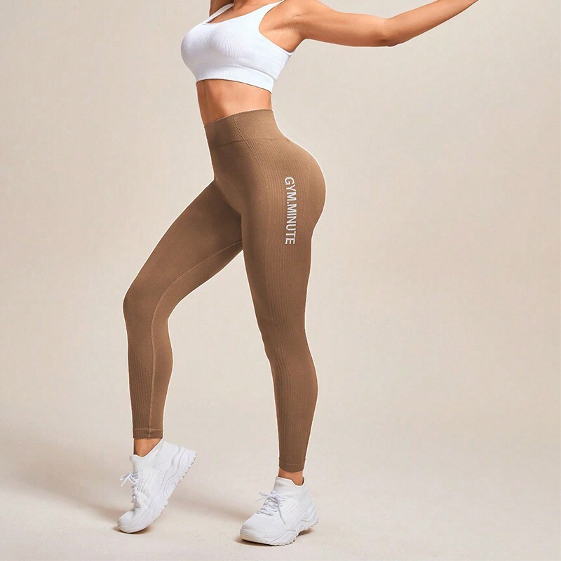 Colanți de yoga cu talie înaltă Colanți de antrenament de gimnastică pentru femei, fără sudură pentru ridicarea fundului, Fitness, alergare, colanți de sport subțiri, elastic înalt