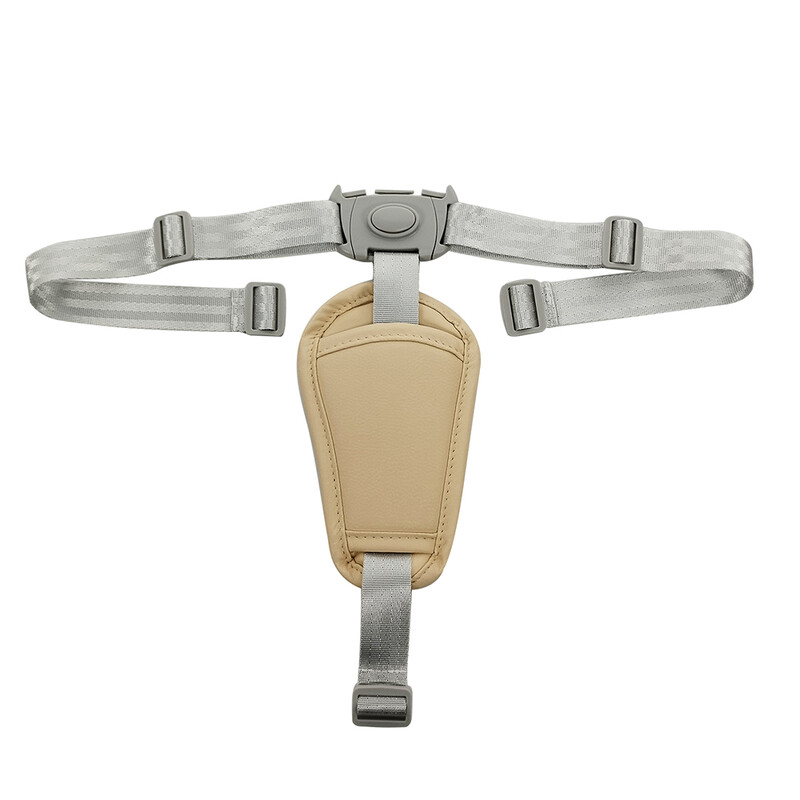 Ham pentru copii pentru cărucior Scaun de cină Scaun înalt 5 puncte Centura de siguranță Reglarea lungimii Piele PU Umăr Crotch PAD Universal