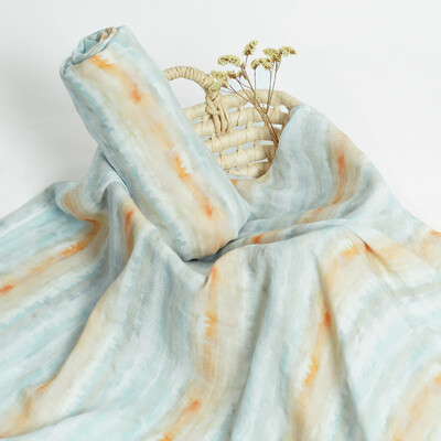 Σούπερ μαλακό μπαμπού, βαμβακερό μωρό με ψηφιακή εκτύπωση, πολύχρωμο μωρό μωρό κουβέρτα μουσελίνα 120*110 εκ.