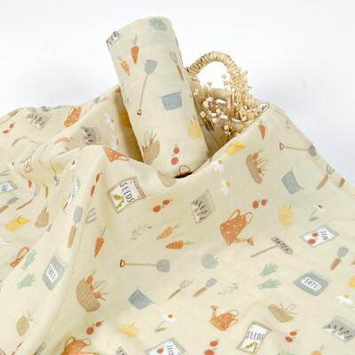 Σούπερ μαλακό μπαμπού, βαμβακερό μωρό με ψηφιακή εκτύπωση, πολύχρωμο μωρό μωρό κουβέρτα μουσελίνα 120*110 εκ.