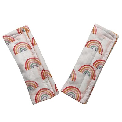 Husă curea pentru cărucior de bebeluși și cărucior pentru copii, cu desene animate, pentru umeri Huse pentru curele 2 buc. pentru cele mai multe mărci de mașini pentru cărucior pentru copii