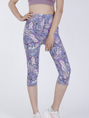 CUHAKCI Fitness Gym női nyomtatott nyári szexi edzés Capris Sport futó rugalmas leggings Push Up magas derekú rövid leggins