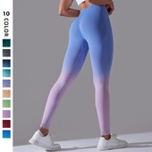 Gradiens Seamless Leggings Női Fitness Jóga Leggings Magas derekú Sport Divat Fenék Emelő Harisnya Magas Elasztikus Vékony nadrágok