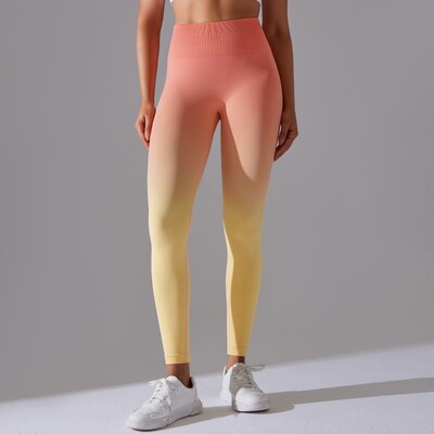 Gradiens Seamless Leggings Női Fitness Jóga Leggings Magas derekú Sport Divat Fenék Emelő Harisnya Magas Elasztikus Vékony nadrágok