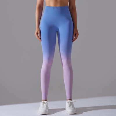 Gradiens Seamless Leggings Női Fitness Jóga Leggings Magas derekú Sport Divat Fenék Emelő Harisnya Magas Elasztikus Vékony nadrágok