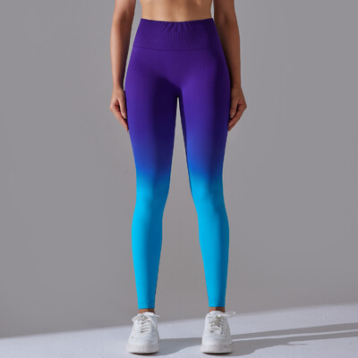 Gradiens Seamless Leggings Női Fitness Jóga Leggings Magas derekú Sport Divat Fenék Emelő Harisnya Magas Elasztikus Vékony nadrágok