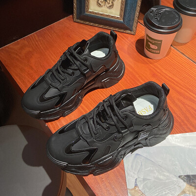 Νέα παπούτσια πλατφόρμας μόδας για γυναικεία παπούτσια με κορδόνια για εξωτερικούς χώρους Casual παπούτσια που αναπνέουν ογκώδη αθλητικά παπούτσια Γυναικεία αντιολισθητικά Zapatillas Mujer