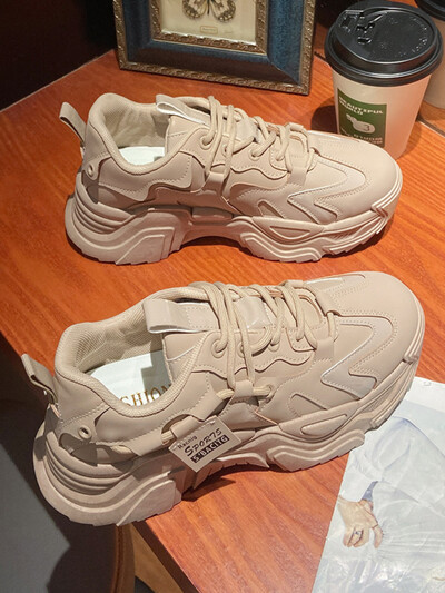 Νέα παπούτσια πλατφόρμας μόδας για γυναικεία παπούτσια με κορδόνια για εξωτερικούς χώρους Casual παπούτσια που αναπνέουν ογκώδη αθλητικά παπούτσια Γυναικεία αντιολισθητικά Zapatillas Mujer