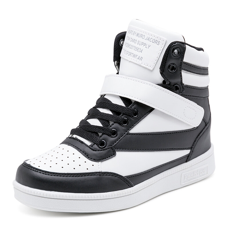 Női sportcipők Ｗelős tavaszi fehér lejtős sarkú sportcipők Női alkalmi, vulkanizált futócipők divatos vastagtalpú