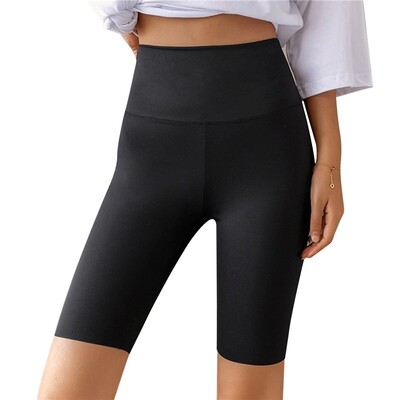 Pantaloni scurti de sport pentru gimnastică, fitness, pantaloni scurți push-up, pentru femei, yoga, slim fit, cu jumătate de pantaloni, elastic, cu talie înaltă, colanți subțiri de antrenament de vară